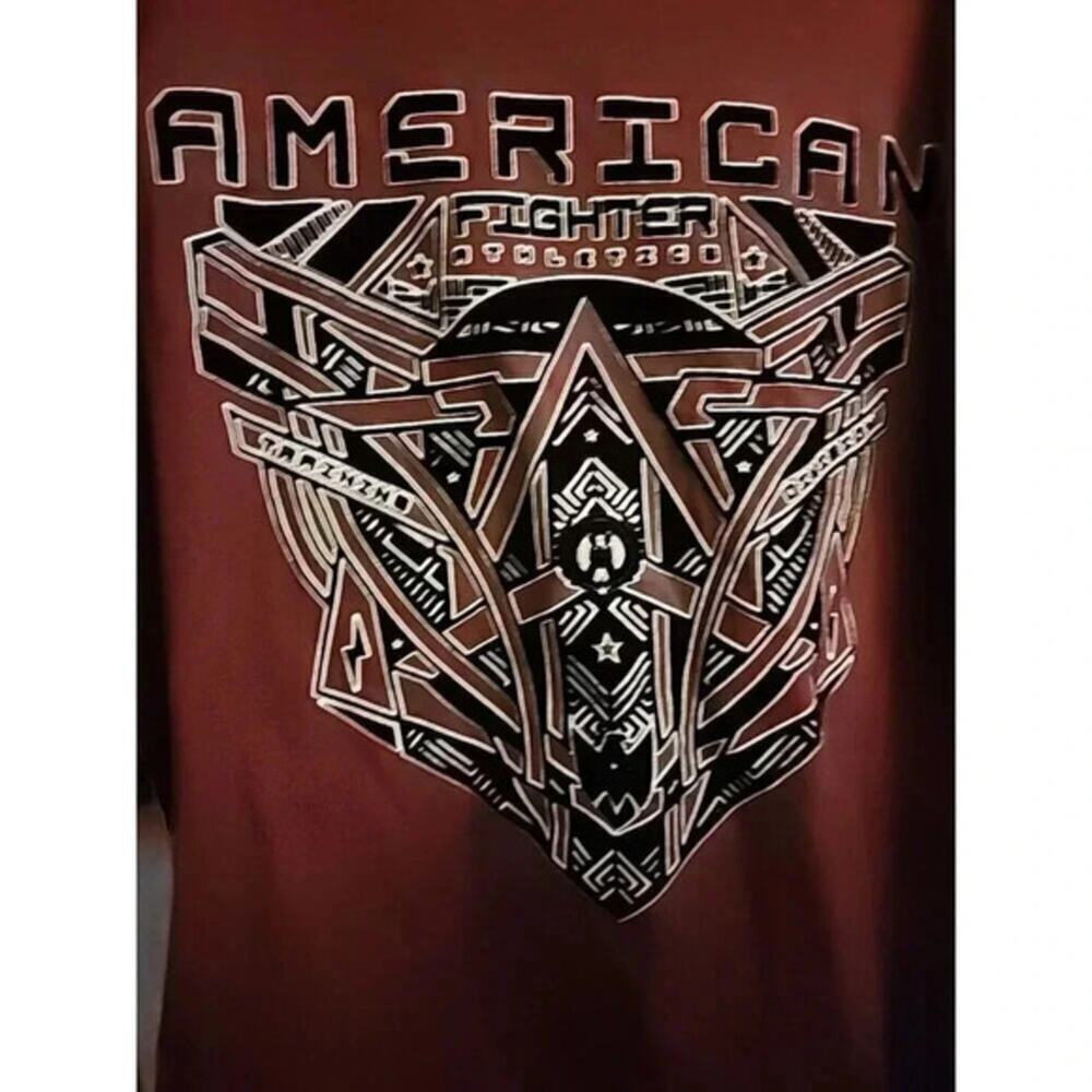 American Fighter Mens Long Sleeve Shirt Overcome All Odds Medium Athletic A103